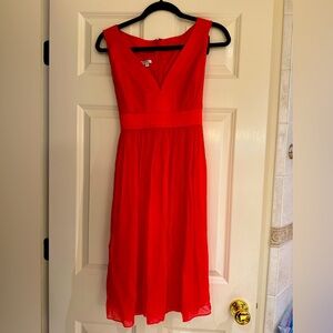 Maggy London sleeveless holiday red dress